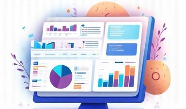 Иллюстрация панели бизнес-аналитики с графиками